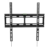 RICOO F0244 TV Wandhalterung Fest für 40-75 Zoll Fernseher TV Halterung bis 60 Kg VESA 200x200 bis VESA 400x400 Wandhalterung Fernseher Flach Ultra Slim Fernsehhalterung für Wand Universal Wandhalter