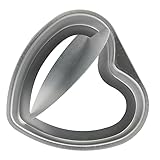 TIDTALEO Herzförmige Kuchenform aus Abnehmbare Backform für Käsekuchen Chiffon Kuchen und Pizza zum Tortenbacken für Besondere