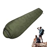 Dicker Schlafsack - Daunenschlafsack für den Winter, Campingsack für Erwachsene | leichter Camping bis Erwachsener wasserdicht für die Kälte