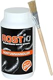 Rostio Rostumwandler & Grundierung | Hocheffektiver Rostkonverter mit Pinsel | 1 Liter (1 Stück)