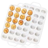 Silikon-Muffinform mit Metallrahmen, antihaftbeschichtet, Cupcake-Backblech, 2er-Pack (24 Tassen)