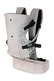 Dreambaby Journey 3-in-1 verstellbare Babytrage für Neugeborene & Kleinkinder von 3,5kg bis zu 15kg – beige. Breitere Basis für bessere Hüftergonomie