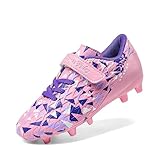 DREAM PAIRS Fußballschuhe Kinder Jungen Fußballschuhe Mädchen Atmungsaktive Fussball Schuhe Unisex Halle Trainingsschuhe Sportschueh für Outdoor,Size 31,Pink/Lila,SDSO2307K