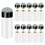 Sliverdew 10 Stück Billard Queue Spitzen Ersatz Schraub Tipps mit Pool Queue Zwinge 12mm Grau Billard Queue Zubehör Set für Billardstöcke Snooker Pool Queues