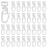 YFPOPONE Gardinenhaken Für Schienen, 60 Stück Gardinenhaken Zum Einhängen Laufkanal 5,8-7mmVorhang Haken Aus Kunststoff, Weiße Gardinen Gleiter, Gardinen Zubehör Für Wohnwagen Wohnmobil Caravan