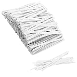 Abeillo 1000 Stück Twistband, Papier Twist Ties mit Metalldraht, Wiederverwendbare Twist Krawatten für Süßigkeitentüten, Kaffeebeutel, Bäckerei, Plätzchen - 10,2 cm