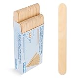 100x Holzspatel, ARNOMED Holzstäbchen zum Basteln, Eisstiele aus Holz 15x1,8cm, Holzspachtel DIY, Eisstäbchen Holz, Einweg Eisstiele zum Basteln, Spatel für Kosmetik, Holzspachtel, Bastel Zubehör