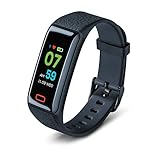 Beurer AS 98 Aktivitätstracker, Fitnessarmband mit Pulsmessung und Schlafüberwachung, zur optimalen Bewegungskontrolle mit Touch-Farbdisplay und App 676.68, 1 Stück (1er Pack)