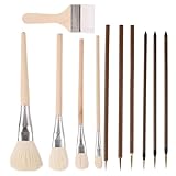 PLCPDM Künstlerpinsel-Set, Aquarellpinsel, Keramik-Pinsel, Zeichenzubehör, 11-teilig