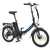 smartEC Camp-20D E-Klapprad | E-Bike | E-Faltrad Elektrofahrrad 20 Zoll Lithium-Ionen-Akku 36V/15,6Ah Motor 250W Fahrunterstützung 25 km/h Reichweite 100 km Modelljahr 2022 (Schwarz)