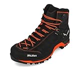 Salewa MS Mountain Trainer Mid Gore-TEX Herren Trekking- & Wanderstiefel, Grau (Asphalt/Fluo Orange), 46.5 EU