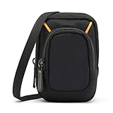 Amazon Basics - Mittlere Kompakte Digitalkameratasche mit interner Polsterung für Kameras mit den Maßen 10,2 x 6,1 x 2,5 cm, Einfarbig, Schwarz