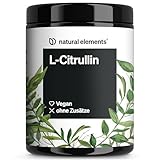 natural elements L-Citrullin Malat Pulver 2:1 – 500g Pulver – ideal vor dem Sport – vegan, hohe Reinheit, hochdosiert, ohne Zusätze – in Deutschland entwickelt & laborgeprüft