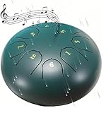 Regentrommel für den Garten,Zungentrommel Wasserdicht, Handpan Instrument Stahlzungentrommel,6'' 8 Noten Sonodrum musikinstrumente Garteninstrument trommel