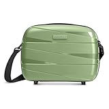 REDOLZ Hartschalen Handgepäck Kosmetik-Koffer | Stabiles Beauty-Case mit Aufsteckfunktion | 34 x 17 x 27 cm aus leichtem Polypropylen (Essentials 10)