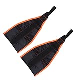 BESTonZON 1Paar Hängende Fitnessgurt für Bauchmuskeltraining Verstellbare Nylonriemen Orange und Schwarz für Klimmzugstangen und Heimfitnessgeräte
