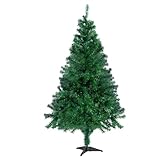 CCLIFE Künstlicher Weihnachtsbaum Nordmanntanne,180cm,600 Astspitzen,Tannenbaum Klein, Spritzguss, Grün, Cushhom