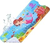 YOCOLE Badewannenmatte Kinder, 100x40cm Duschmatte Badematte rutschfest, Antirutschmatte Badewanne Dusche Badewanneneinlage, BPA-frei PVC Bath Mat mit Saugnäpfen, Maschinenwaschbar