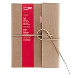 transotype senseBook FLAP, Notizbuch mit Refill in Größe L, 20,5 x 28,5 cm, liniert, mit Einband aus Lederfaserstoff