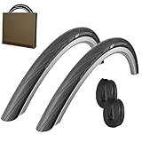 Schwalbe Rennrad Reifen Lugano II HS471 28-622 schwarz + SV Schlauch 42mm (Set 2 Stück)