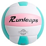 Runleaps Volleyball, Beachvolleyball Weicher Touch Volley Ball Training für Beach Outdoor Indoor Spiel, Größe 5