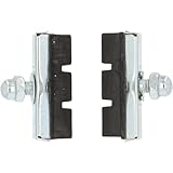 FISCHER Bremsschuhe für Seitenzug-Bremse, Schraubbar, Für Alu-und Stahlfelgen, Stückzahl 2, Schwarz