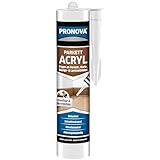 Pronova Parkett-Acryl, Dichtstoff zum Abdichten von Anschlussfugen an Parkett und Laminat 300ml Kartusche (Eiche Dunkel)