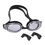 GAROZATION UV Block Schwimmbrille Für Erwachsene Verstellbare Silikonbrille Mit Antibeschlag Und UV Schutz Ideal Für Strand Und Pool Schwarz Komfortabel Und Langlebig