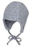 Sterntaler Unisex Kinder Aus Microfleece Mütze, Silber Melange, 41 EU