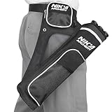 ELONG OUTDOOR Bogenschießen Köcher für Pfeile,Pfeile Köcher Köcherhalter Tasche mit 3 Geschützte Pfeilrohre – Verstellbare Gürtel Taille für Jugendliche Erwachsene das Bogenschießen