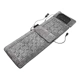 Elektrisches Körpermassage-Pad, Entspannte Muskeln, Beheizt, Verbesserter Schlaf, Körpermassagematte, Vibration, 100–240 V, für Salon für Frauen (EU-Stecker)