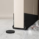 93 cm Zugluftstopper Dichtungsband für Türen, 2025 Neu Luftzugstopper mit Doppeldichtung, Selbstklebende Tür Türdichtung, Türdichtung Türisolierung Windstopper Durchzug (Schwarz, 93CM)
