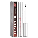Peel Off Lip Liner, 2,5 ml flüssiger Lippenfleck, 1,3 x 1,3 x 10,5 cm, matte Tönung Kosmetik mit übertragungssicherer Oberfläche für Frauen und Mädchen, ideal für tägliches Make-up, Nacht-Looks