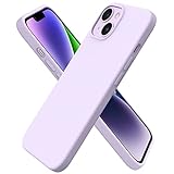 ORNARTO für iPhone 14 Hülle 6,1 Zoll 2022, Silikon Case Ultra Dünne Voller Schutz Flüssig Silikon Handyhülle Schutz für iPhone 14 6,1 Zoll 2022 Pastell Lila