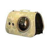 Haustiertasche Tragetasche – Katzen-Schlingentasche, transparente Haustier-Umhängetasche, transparentes Design, atmungsaktive Haustier-Tragetasche mit Reißverschluss, bequeme haustierfreundliche