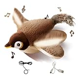 Katzenspielzeug Vogel Elektrisch,Vogelspielzeug Für Katzen,Flying Bird Cat Toy,Fliegender Vogel Spielzeug Für Katzen,Aufladbar Interaktives Katzenspielzeug Vogel,Flapping Bird Cat Toy,Mit Katzenminze