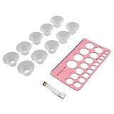 Marhynchus Nippellineal-Flansch-Einsatz-Set, 10-teilig, Weiches Silikon-Größenwerkzeug für die Messung des Brustpumpen-Flansches, Inklusive 5 Größen für Komfortables und Effizientes Pumpen, Ideal