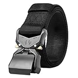 Gewichthebergürtel Werkzeuggürte 125cm Gürtel Herren Schnellverschluss Wandern Arbeitsgürtel für Outdoor Arbeit Sport Anpassbarer Werkzeuggürtel in Schwarz