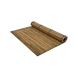 Nordic Style Teak Dusch- und Badewannenmatte – für den Innen- und Außenbereich – rutschfeste Holzplattform für Sauna, Pool, Whirlpool, Bodenbelag und Schutz (natürliches Finish, 91,4 x 91,4 cm)