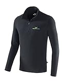 Black Crevice Herren Fleece Skirolli, schwarz/grün, M