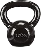 Amazon Basics Kugelhantel aus Gusseisen, 10 kg, Schwarz