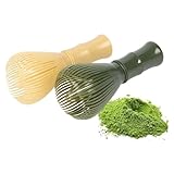 Orolotay 2 STÜCKE PP Harz Matcha Schneebesen Chasen Pinsel Werkzeuge für Matcha Grüntee Pulver Wiederverwendbare Pulver Schneebesen Zubereiten