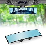 URAQT Auto Rückspiegel,310 mm x 85 mm Universal Innenspiegel Panorama Blendschutz Innen Rueckspiegel Große Vision Weitwinkel Panorama Hohe KlarheitAuto Spiegel für SUV CRV Vans Trucks