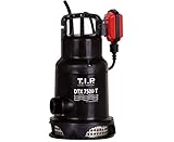 T.I.P. Schmutzwasser Tauchpumpe DTX 7500 T inkl. Trägersystem (mit Schutzgitter für Teiche mit Fischbesatz, 7.500l/h Fördermenge, Förderhöhe 6 m / Druck max. 0,6 bar, Dauer- und Umwälzbetrieb) 30258