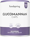 foodspring – Glucomannan Kapseln 3000 mg pro Tagesdosis – Konjak Wurzel Extrakt 120 vegane Kapseln für volle Gewichtskontrolle – 100% pflanzliche Sättigungskapseln zur Unterstützung beim Abnehmen