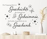 HPNIUB Wandtattoo Sprüche Geschenk Wandaufkleber Wohnzimmer Wandsticker Wanddeko für Schlafzimmer Wohnzimmer Wandtattoo Schlafzimmer Erwachsene