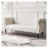 CUISGOR Bank für Schlafzimmer, Bettende, Polsterbank, Eingangsbereich, Ottomane, Sitzbank für Schlafzimmer, Schlafzimmer, Wohnzimmer, Eingangsbereich (F)