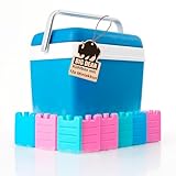 Kühlbox inkl. 12 Kühlakkus 24 Liter Kühlbox mit Akku für bis zu 11 h Kühlung