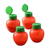 Youding Salzstreuer | Gewürzflaschen Streuer für Gewürze - 4-teilige manuelle Streuer Kleine Küchenaccessoires Gläser für Haushaltskochen Tisch Restaurant Campingzubehör
