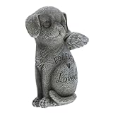 EPIGEIST Haustier Grabstein Tiergedenken Tiergrabsteinharz Tiergedächtnis Haustier Gedenkstein Hundehimmelstatue Haustiere Gartenstatuen für draußen Gedenktafeln für den Außenbereich Grey